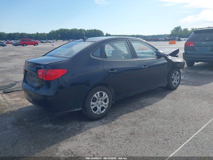 2009 Hyundai Elantra VIN KMHDU46D09U781224 IAAI salvage auction — REAR END, Salvage (Indiana), sold $200 on 2026-07-16 (photo 4)