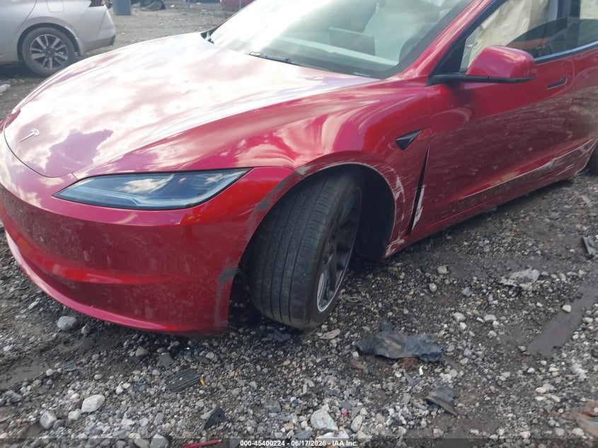 2024 Tesla Model 3 VIN 5YJ3E1EAXRF830215 IAAI salvage auction — LEFT SIDE, Salvage (Georgia), sold $7,500 on 2026-08-02 (photo 6)