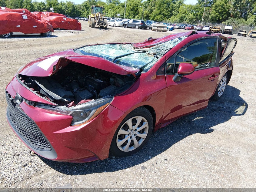 2022 Toyota Corolla VIN JTDEPMAE0NJ217519 IAAI salvage auction — ROOF, Salvage (Ohio), sold $1,550 on 2026-07-15 (photo 2)