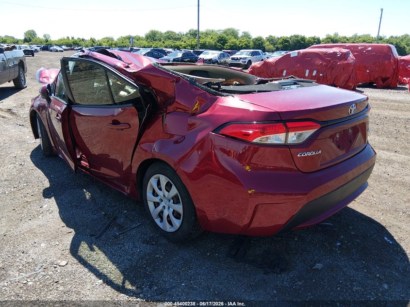 2022 Toyota Corolla VIN JTDEPMAE0NJ217519 IAAI salvage auction — ROOF, Salvage (Ohio), sold $1,550 on 2026-07-15 (photo 3)