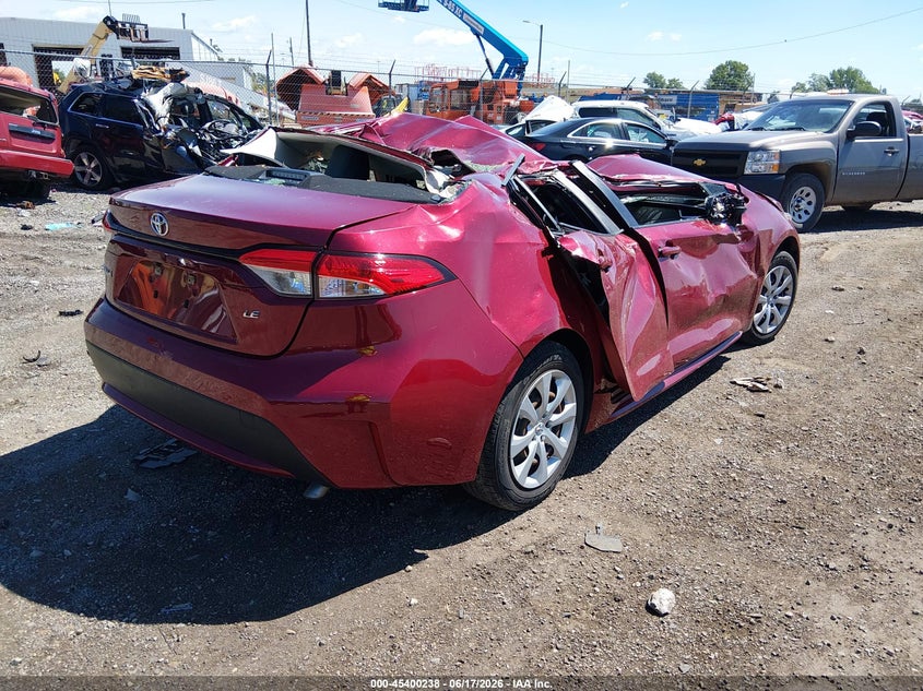 2022 Toyota Corolla VIN JTDEPMAE0NJ217519 IAAI salvage auction — ROOF, Salvage (Ohio), sold $1,550 on 2026-07-15 (photo 4)