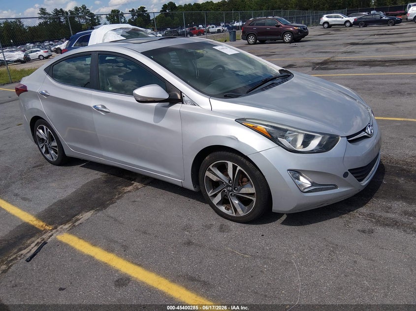 2014 Hyundai Elantra VIN KMHDH4AE4EU113277 IAAI salvage auction — THEFT, Salvage (South Carolina), sold $25 on 2026-07-22 (photo 1)