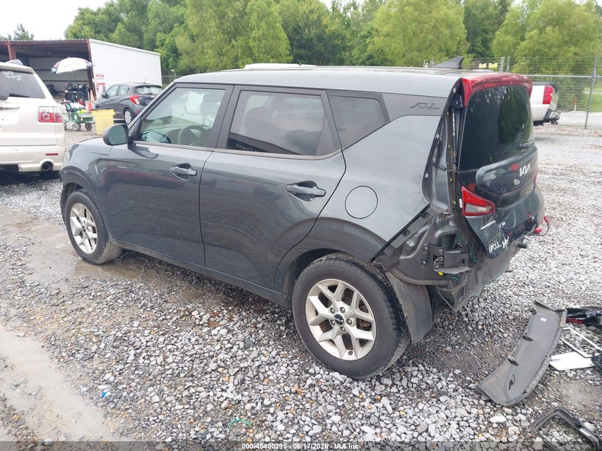 2022 Kia Soul VIN KNDJ23AU4N7824311 IAAI salvage auction — FRONT & REAR, Salvage (Mississippi), sold $2,250 on 2026-07-24 (photo 3)