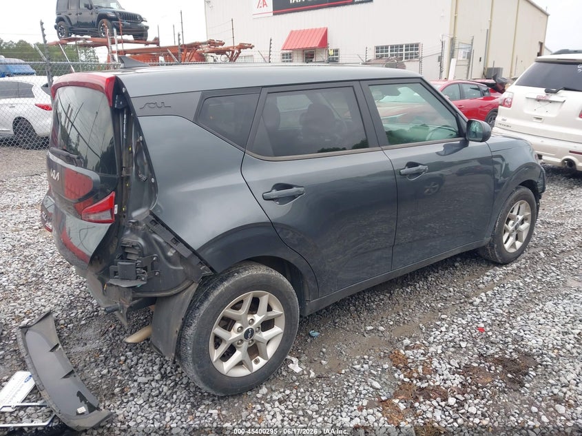 2022 Kia Soul VIN KNDJ23AU4N7824311 IAAI salvage auction — FRONT & REAR, Salvage (Mississippi), sold $2,250 on 2026-07-24 (photo 4)