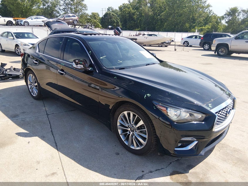 2022 Infiniti Q50 VIN JN1EV7BRXNM342327 — IAAI salvage auction photo