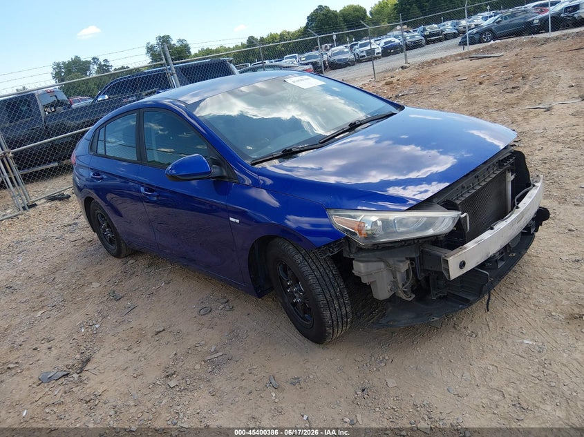 2019 Hyundai Ioniq VIN KMHC65LC7KU179742 IAAI salvage auction — FRONT & REAR, Salvage (North Carolina), sold $1,275 on 2026-07-27 (photo 1)