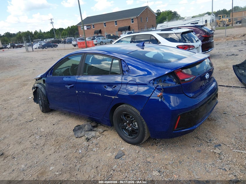 2019 Hyundai Ioniq VIN KMHC65LC7KU179742 IAAI salvage auction — FRONT & REAR, Salvage (North Carolina), sold $1,275 on 2026-07-27 (photo 3)