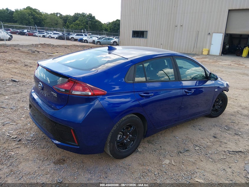 2019 Hyundai Ioniq VIN KMHC65LC7KU179742 IAAI salvage auction — FRONT & REAR, Salvage (North Carolina), sold $1,275 on 2026-07-27 (photo 4)
