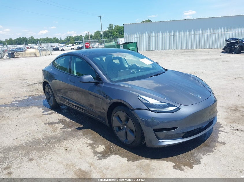 2023 Tesla Model 3 VIN 5YJ3E1EA1PF678001 IAAI salvage auction — FRONT END, Salvage (Virginia), sold $9,200 on 2026-07-10 (photo 1)