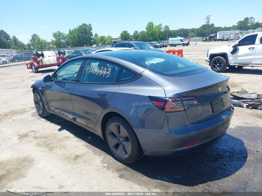 2023 Tesla Model 3 VIN 5YJ3E1EA1PF678001 IAAI salvage auction — FRONT END, Salvage (Virginia), sold $9,200 on 2026-07-10 (photo 3)