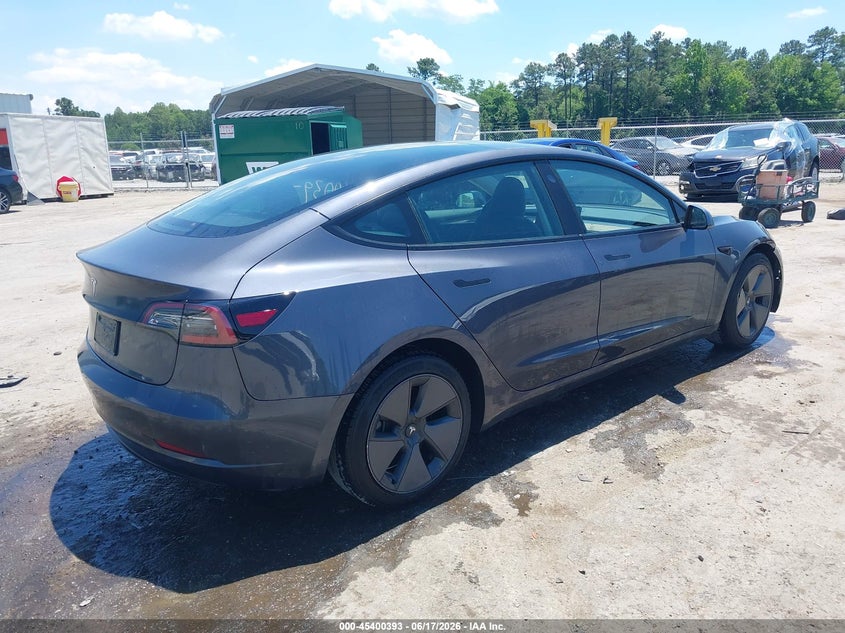 2023 Tesla Model 3 VIN 5YJ3E1EA1PF678001 IAAI salvage auction — FRONT END, Salvage (Virginia), sold $9,200 on 2026-07-10 (photo 4)