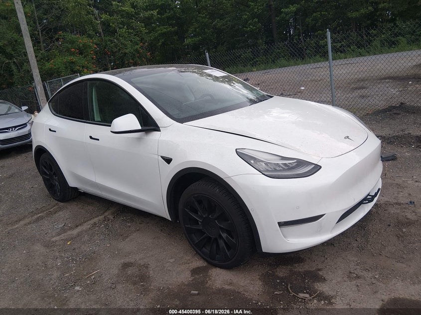 2021 Tesla Model y VIN 5YJYGDED9MF192785 IAAI salvage auction — UNKNOWN, Clear (Texas), sold $12,000 on 2026-07-08 (photo 1)