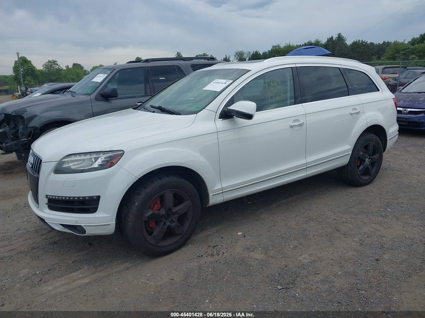 2015 Audi Q7 VIN WA1LGAFE9FD019191 IAAI salvage auction — NORMAL WEAR, Clear (Virginia), sold $650 on 2026-07-28 (photo 2)