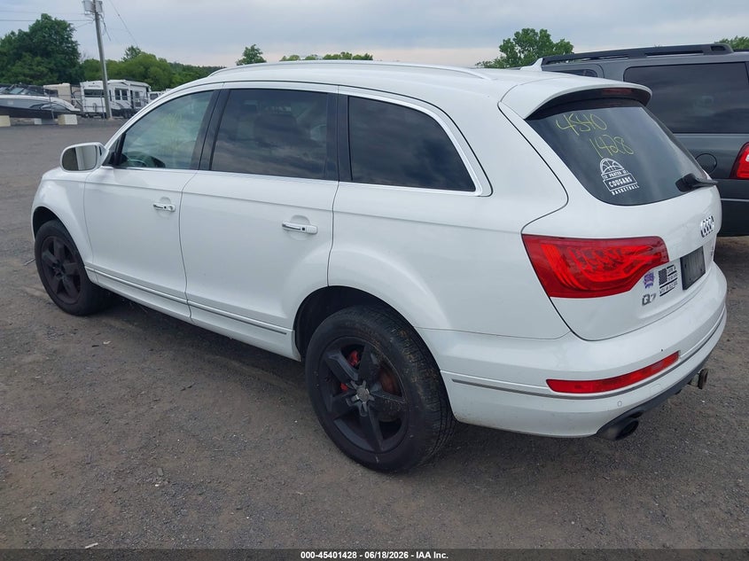 2015 Audi Q7 VIN WA1LGAFE9FD019191 IAAI salvage auction — NORMAL WEAR, Clear (Virginia), sold $650 on 2026-07-28 (photo 3)