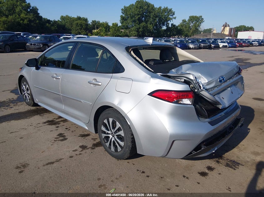 2022 Toyota Corolla VIN JTDEAMDE9N3012878 IAAI salvage auction — REAR END, Salvage Title, sold $6,000 on 2026-07-26 (photo 3)