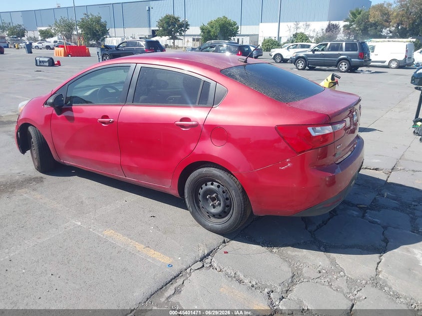 2014 Kia Rio VIN KNADM4A31E6332584 IAAI salvage auction — NORMAL WEAR, Clear-Dealer Only (Texas), sold $25 on 2026-07-29 (photo 3)
