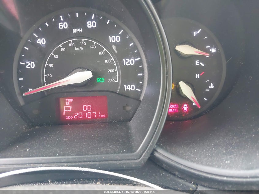 2014 Kia Rio VIN KNADM4A31E6332584 IAAI salvage auction — NORMAL WEAR, Clear-Dealer Only (Texas), sold $25 on 2026-07-29 (photo 7)