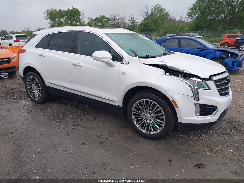 2017 Cadillac Xt5 VIN 1GYKNDRS5HZ132940 IAAI salvage auction — RIGHT FRONT, Clear (Wisconsin), sold $1,800 on 2026-07-23 (photo 1)
