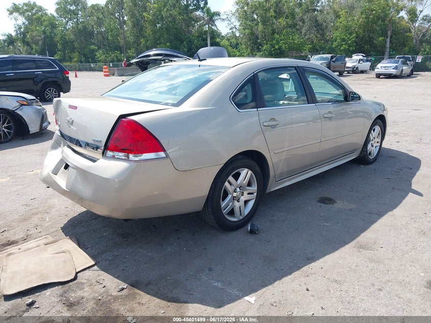 2011 Chevrolet Impala VIN 2G1WB5EK0B1326506 IAAI salvage auction — REAR END, Rebuildable (Florida), sold $575 on 2026-07-26 (photo 4)
