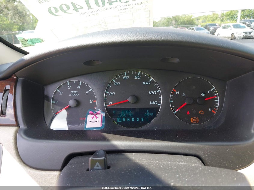2011 Chevrolet Impala VIN 2G1WB5EK0B1326506 IAAI salvage auction — REAR END, Rebuildable (Florida), sold $575 on 2026-07-26 (photo 7)