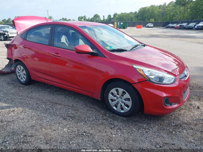 2016 Hyundai Accent VIN KMHCT4AE4GU093660 IAAI salvage auction — REAR END, Salvage (South Carolina), sold $725 on 2026-07-22 (photo 1)