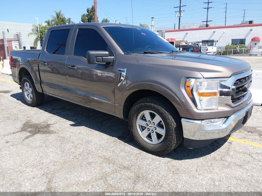 2021 Ford F-150 VIN 1FTEW1CP7MKE70619 IAAI salvage auction — LEFT FRONT, Sf97 (California), sold $18,700 on 2026-07-28 (photo 1)