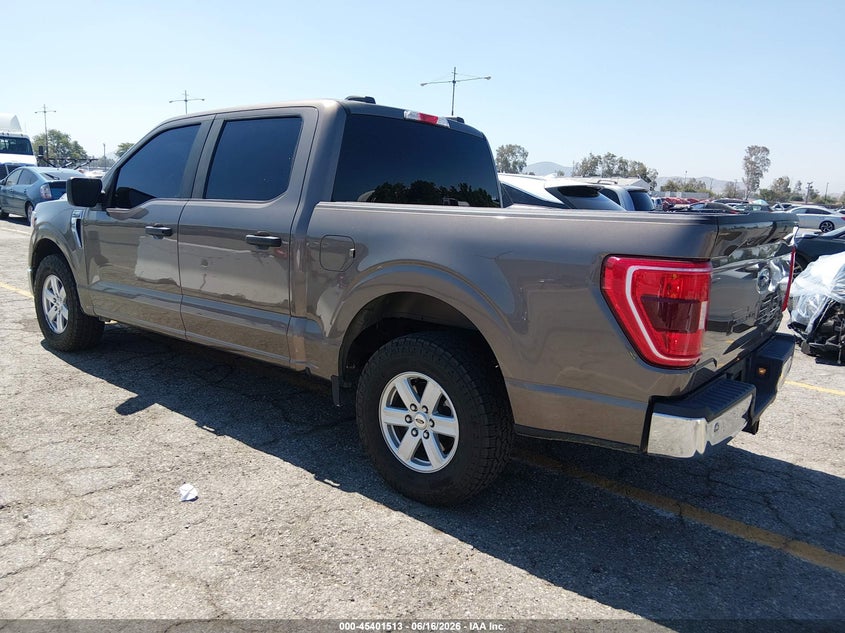 2021 Ford F-150 VIN 1FTEW1CP7MKE70619 IAAI salvage auction — LEFT FRONT, Sf97 (California), sold $18,700 on 2026-07-28 (photo 3)