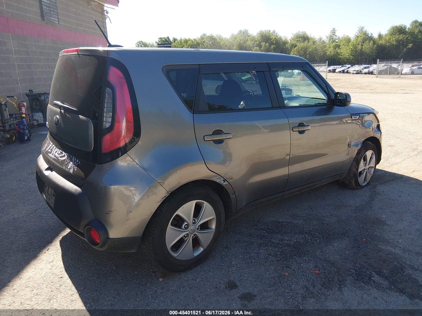 2015 Kia Soul VIN KNDJN2A28F7169572 IAAI salvage auction — RIGHT FRONT, Salvage (Maine), sold $25 on 2026-07-27 (photo 4)