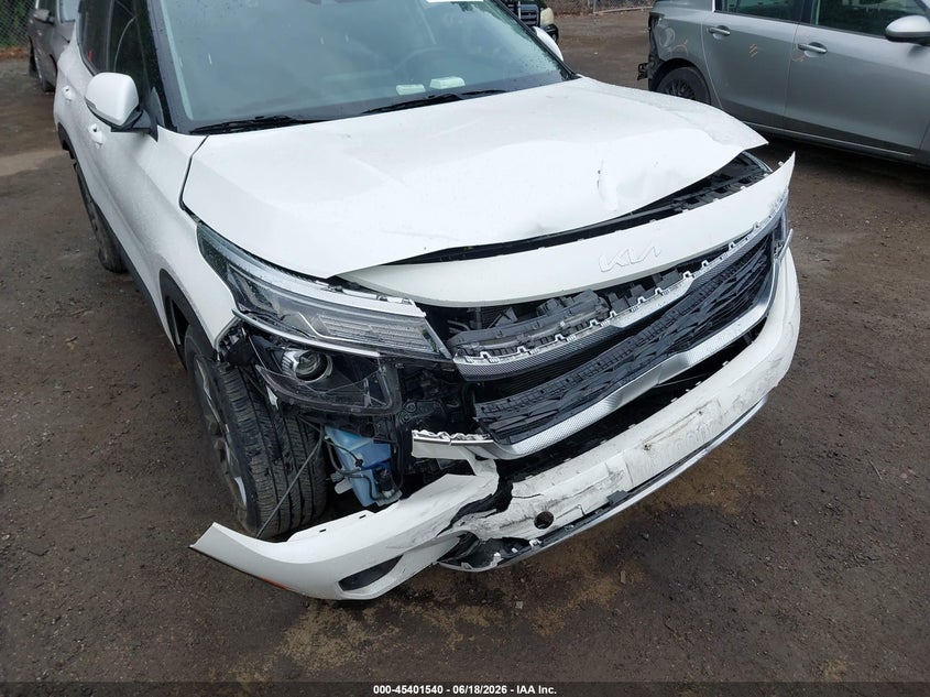 2023 Kia Seltos VIN KNDEU2AA1P7447323 IAAI salvage auction — FRONT END, Salvage - Greater Than 75% (Maryland), sold $3,750 on 2026-07-28 (photo 6)