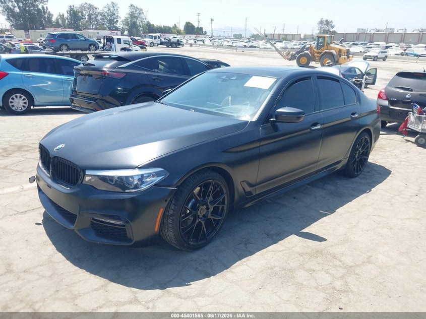 2018 BMW 5er VIN WBAJE5C53JG918275 IAAI salvage auction — SIDE, Salvage (California), sold $8,700 on 2026-07-10 (photo 2)