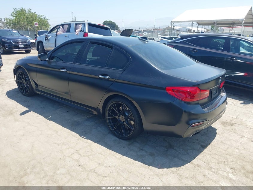 2018 BMW 5er VIN WBAJE5C53JG918275 IAAI salvage auction — SIDE, Salvage (California), sold $8,700 on 2026-07-10 (photo 3)
