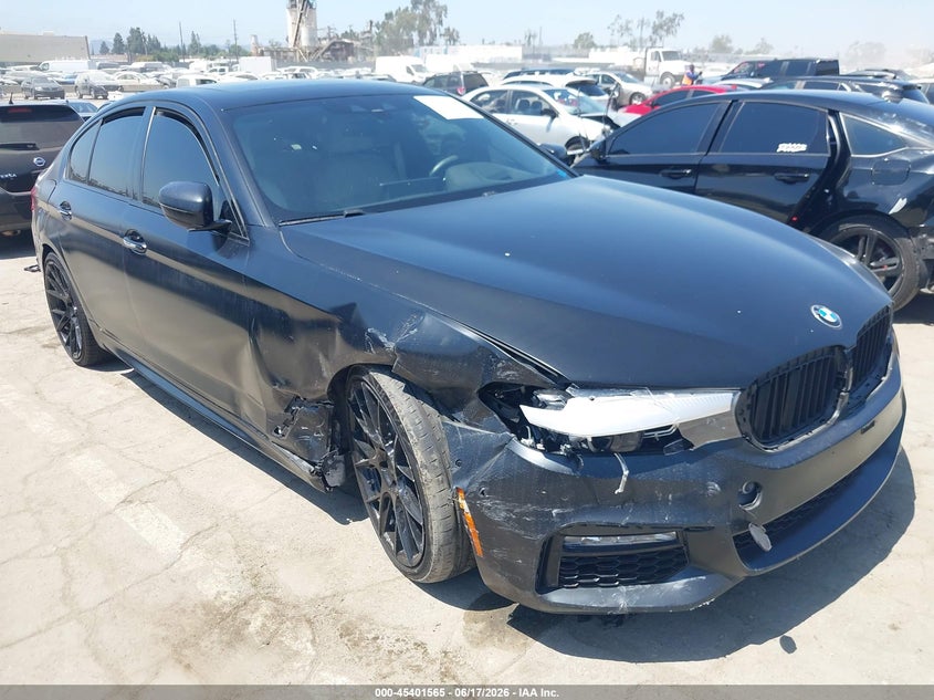 2018 BMW 5er VIN WBAJE5C53JG918275 IAAI salvage auction — SIDE, Salvage (California), sold $8,700 on 2026-07-10 (photo 6)