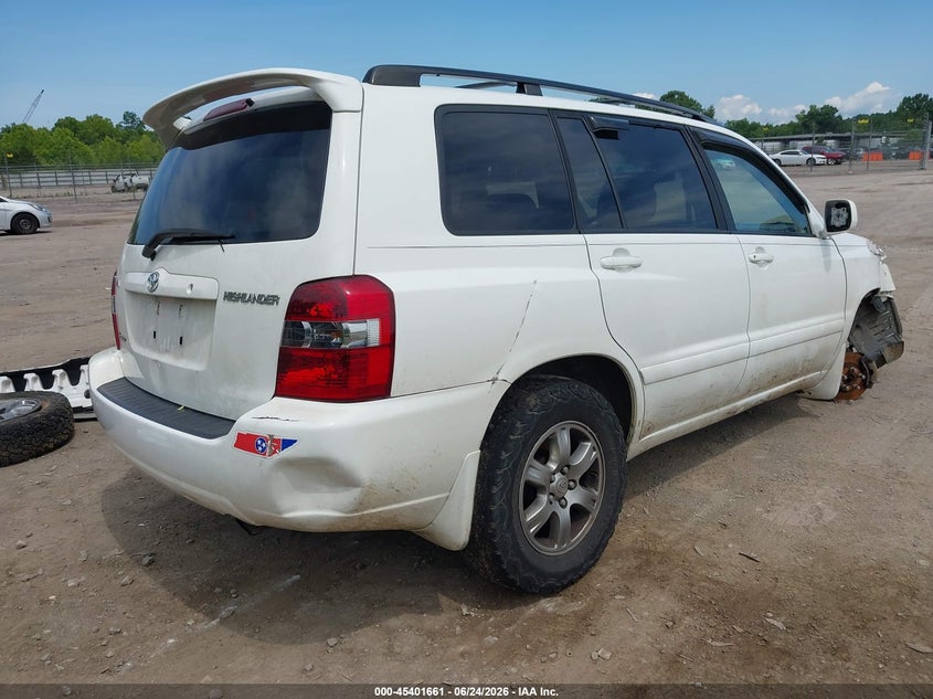 2005 Toyota Highlander VIN JTEEP21A850089324 IAAI salvage auction — FRONT END, Clear (Tennessee), sold $500 on 2026-07-23 (photo 4)