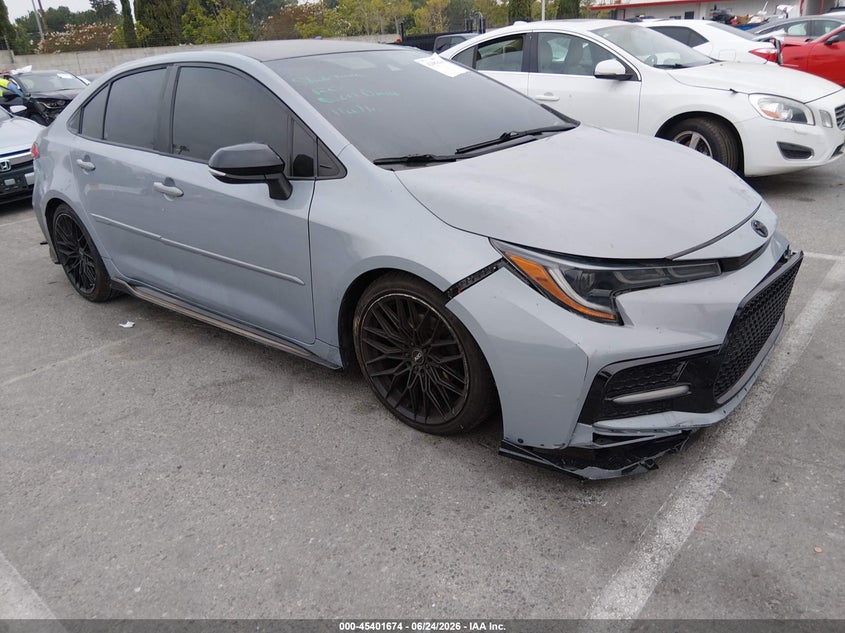 2021 Toyota Corolla VIN 5YFS4MCE0MP077877 IAAI salvage auction — FRONT END, Salvage Title, sold $25 on 2026-07-31 (photo 1)