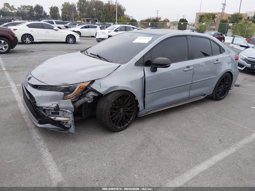 2021 Toyota Corolla VIN 5YFS4MCE0MP077877 IAAI salvage auction — FRONT END, Salvage Title, sold $25 on 2026-07-31 (photo 2)