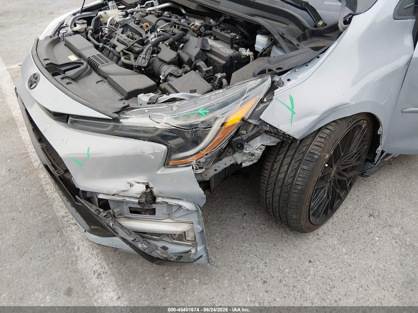 2021 Toyota Corolla VIN 5YFS4MCE0MP077877 IAAI salvage auction — FRONT END, Salvage Title, sold $25 on 2026-07-31 (photo 6)