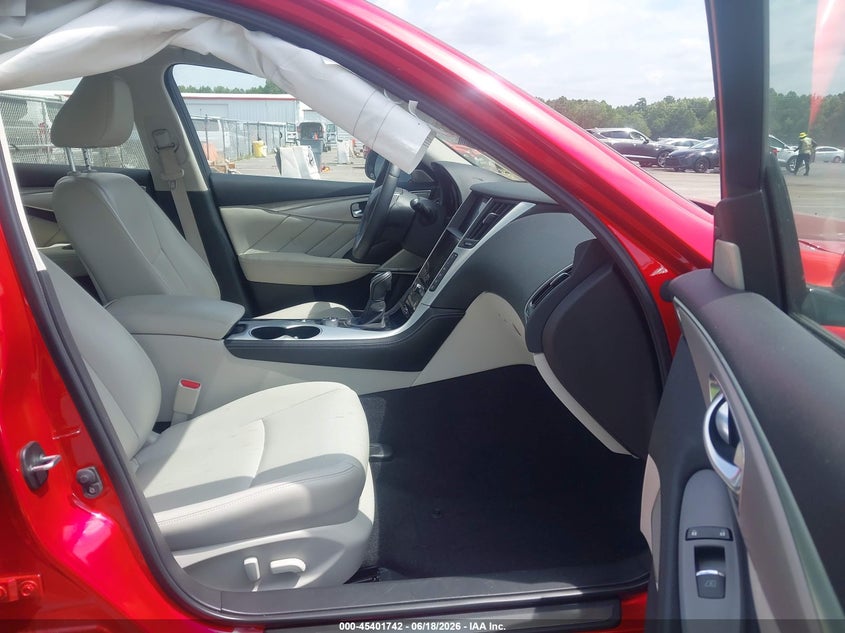 2023 Infiniti Q50 VIN JN1EV7BR9PM540612 IAAI salvage auction — RIGHT FRONT, Salvage Title, sold $6,500 on 2026-07-17 (photo 5)