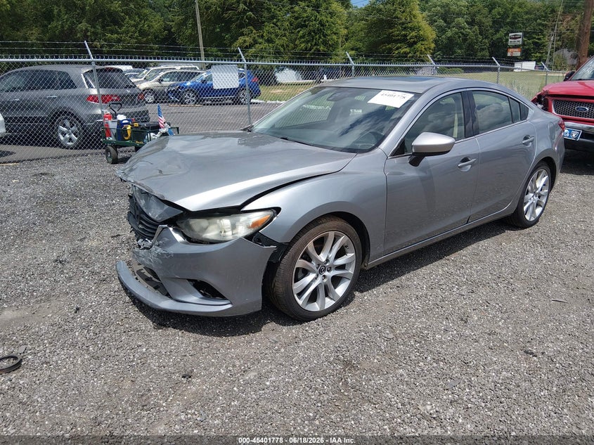 2015 Mazda 6 VIN JM1GJ1T53F1208370 IAAI salvage auction — FRONT & REAR, Salvage (South Carolina), sold $575 on 2026-07-21 (photo 2)