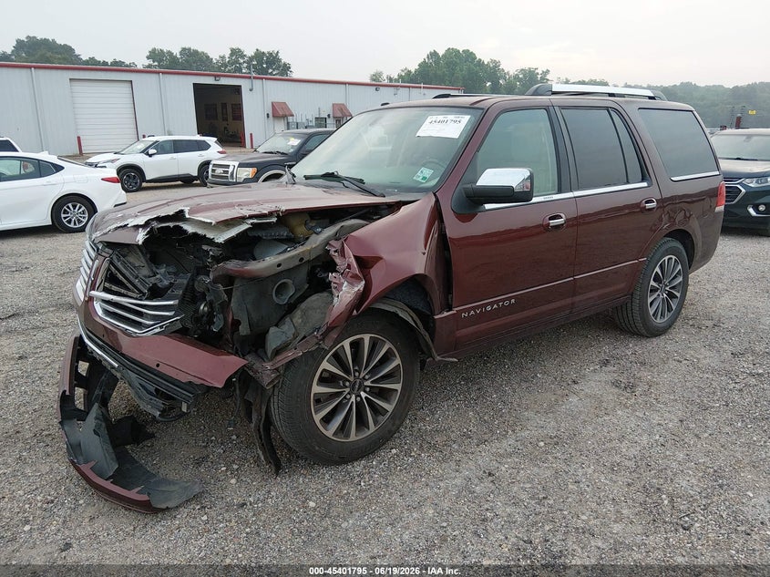 2015 Lincoln Navigator VIN 5LMJJ2HT3FEJ14087 IAAI salvage auction — FRONT END, Salvage Title, sold $675 on 2026-07-19 (photo 2)