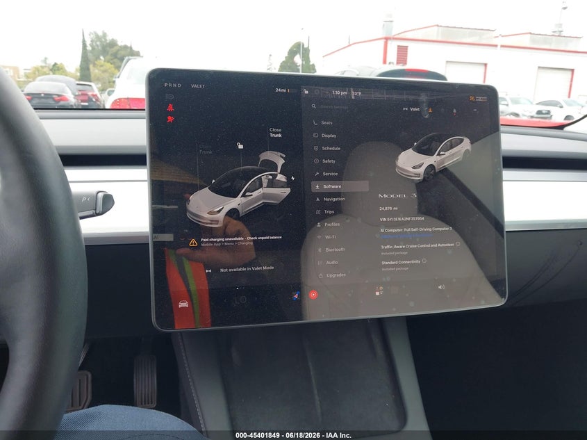 2022 Tesla Model 3 VIN 5YJ3E1EA2NF357954 IAAI salvage auction — SIDE, Salvage (California), sold $9,800 on 2026-07-08 (photo 7)
