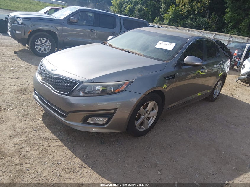 2015 Kia Optima VIN 5XXGM4A72FG512727 IAAI salvage auction — NORMAL WEAR, Clear (Tennessee), sold $625 on 2026-07-15 (photo 2)