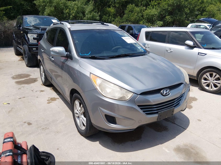 2012 Hyundai Tucson VIN KM8JU3AC5CU374762 IAAI salvage auction — REPOSSESSION, Nrc Lienholder Repossession Paperwork (Texas), sold $1,050 on 2026-07-13 (photo 1)