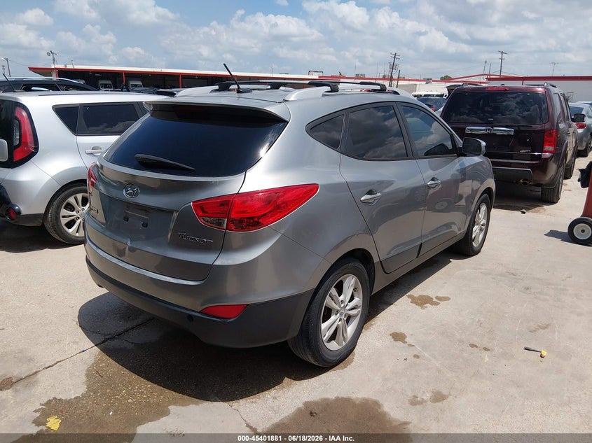 2012 Hyundai Tucson VIN KM8JU3AC5CU374762 IAAI salvage auction — REPOSSESSION, Nrc Lienholder Repossession Paperwork (Texas), sold $1,050 on 2026-07-13 (photo 4)