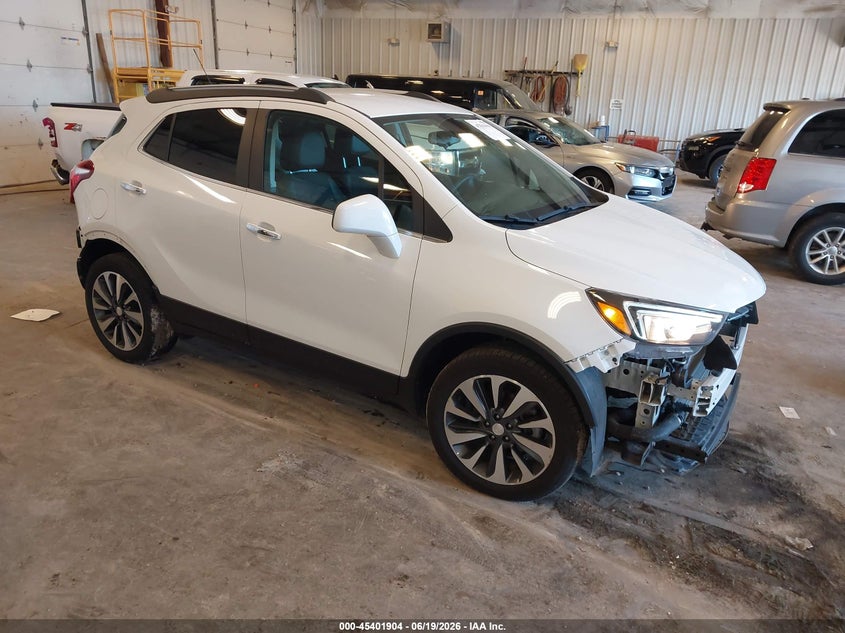 2021 Buick Encore VIN KL4CJESB5MB335166 IAAI salvage auction — FRONT & REAR, Salvage Title, sold $2,450 on 2026-07-28 (photo 1)