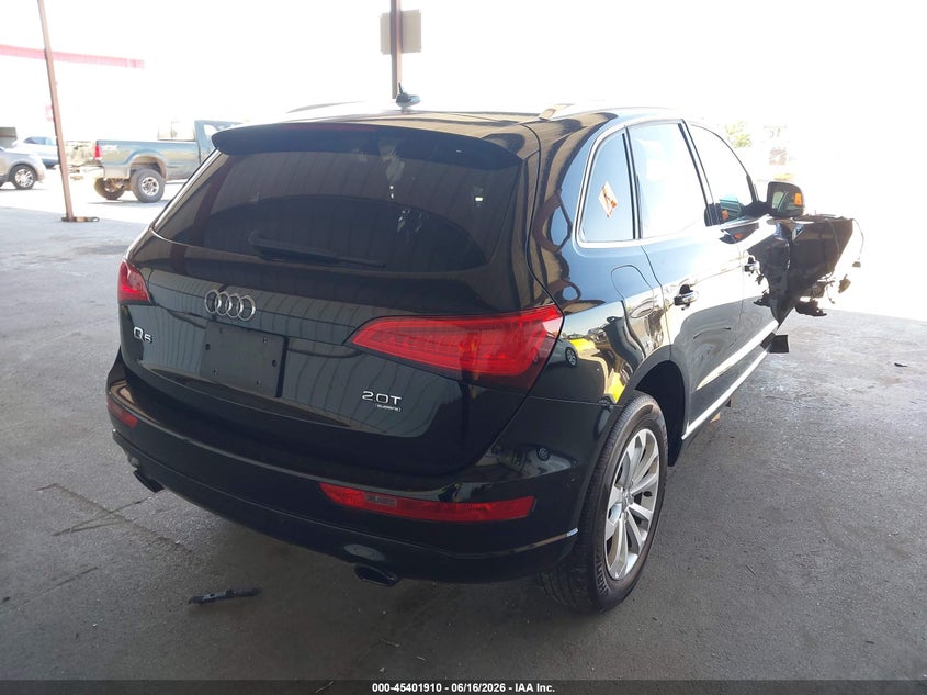 2013 Audi Q5 VIN WA1LFAFP6DA050028 IAAI salvage auction — FRONT END, Non-Repairable (California), sold $125 on 2026-07-30 (photo 4)