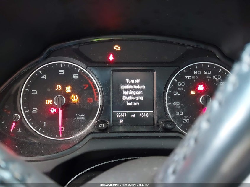 2013 Audi Q5 VIN WA1LFAFP6DA050028 IAAI salvage auction — FRONT END, Non-Repairable (California), sold $125 on 2026-07-30 (photo 7)