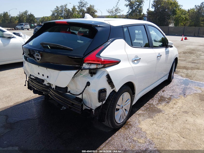 2023 Nissan Leaf VIN 1N4AZ1BV9PC555584 IAAI salvage auction — REAR END, Salvage (California), sold $4,850 on 2026-07-05 (photo 4)