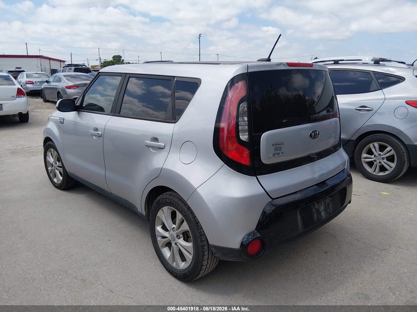 2016 Kia Soul VIN KNDJP3A57G7864752 IAAI salvage auction — REAR END, Nrc Lienholder Repossession Paperwork (Texas), sold $1,250 on 2026-07-13 (photo 3)