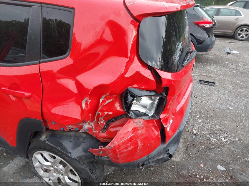 2016 Jeep Renegade VIN ZACCJBBT4GPC54392 IAAI salvage auction — REAR END, Clear (Virginia), sold $550 on 2026-07-21 (photo 6)