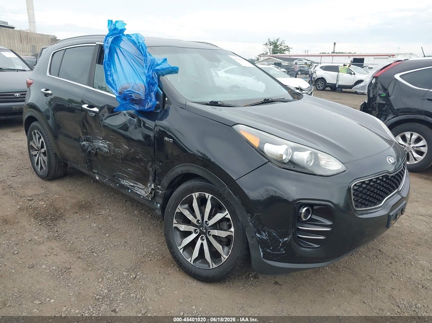2017 Kia Sportage VIN KNDPNCAC8H7289836 IAAI salvage auction — FRONT END, Salvage (New Jersey), sold $1,900 on 2026-07-31 (photo 1)